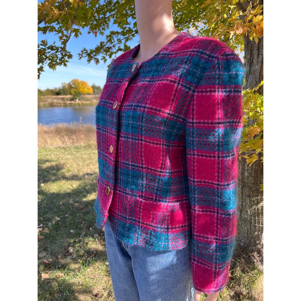 Vintage Pendleton 100% Virgin Wool Plaid Jacket - Picture 2 of 9